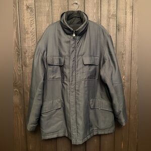 Rainforest Jacket Barn Coat Gray Mens XL Thermolite Active Remvabl Fleece Lining